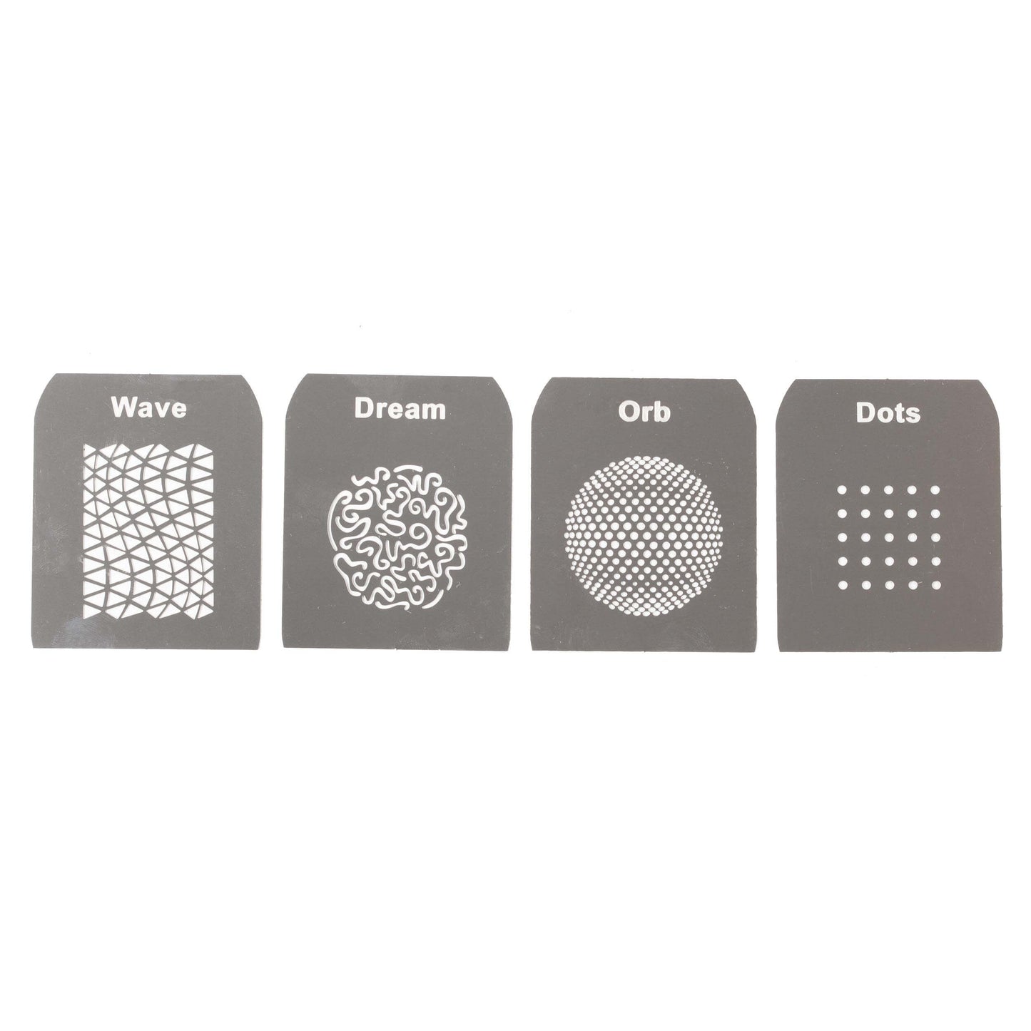 PixaPro Customisable Stainless-Steel Gobo Graphic Plates (Set B)