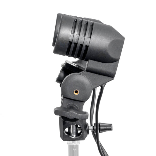 PiXAPRO DUOLiTE Twin E27 CFL Light Fixture with Umbrella slot (Side View)