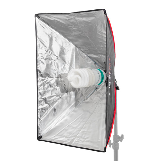 PiXAPRO Ezylite E27 Lamp Fixture with Built-in 50x70 Softbox with bulb no diffuser