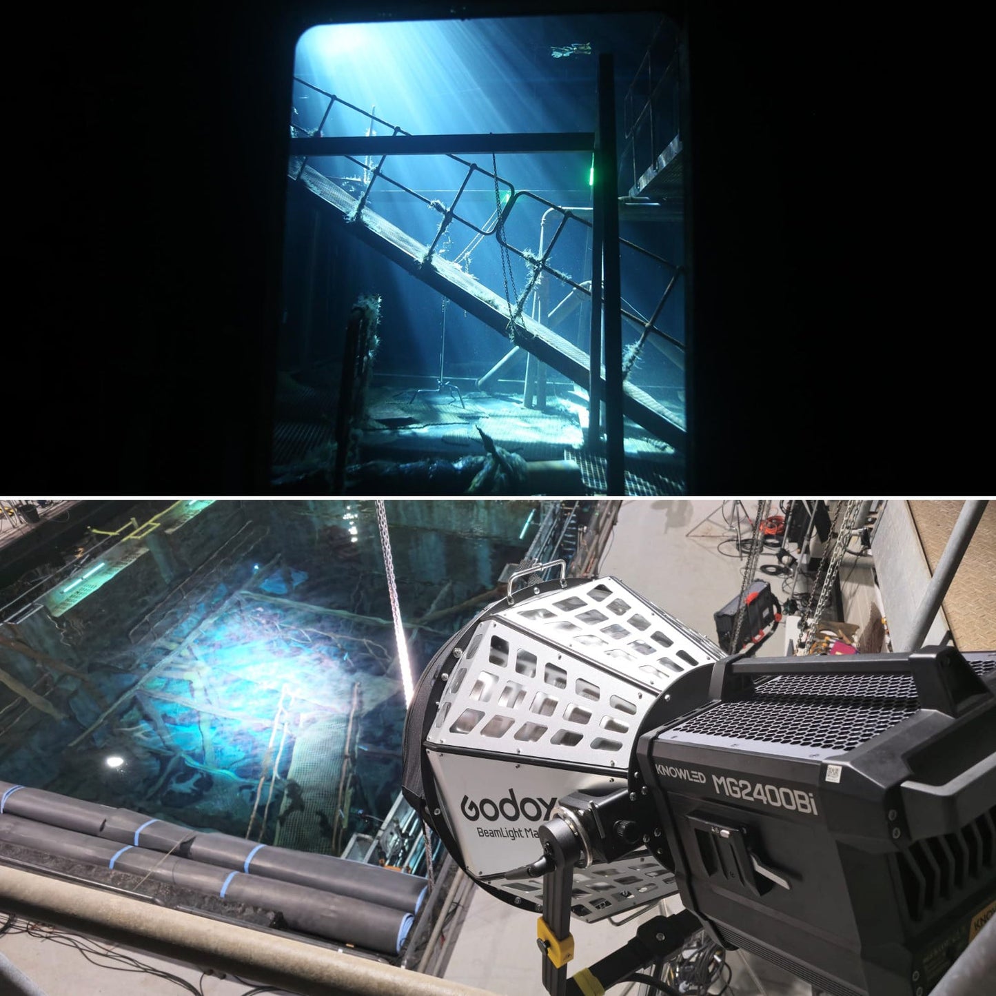 KNOWLED MG2400Bi K2 Bi-Colour COB LED Cine Broadcasting Light Kit with Flight Case
