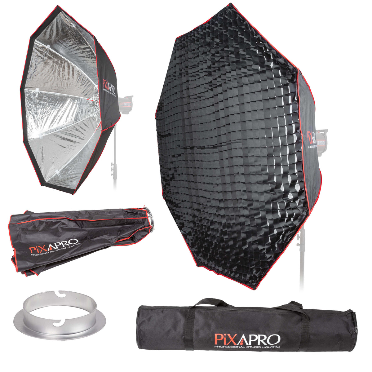 Super Large 170cm (66.9") Octagonal Easy Assembly Softbox with 4cm Grid For Elinchrom / Interfit EX & EXD