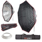 Super Large 170cm (66.9") Octagonal Easy Assembly Softbox with 4cm Grid For Hensel