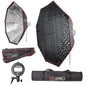 Super Large 170cm (66.9") Octagonal Easy Assembly Softbox with 4cm Grid For Speedlite / Bare Bulb