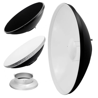 70cm (27.5") WHITE Interior Beauty Dish with Honeycomb Grid for Bowens 