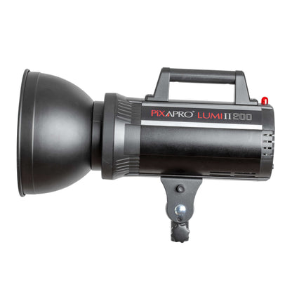 LUMI200II 600Ws Three-Head Outdoor Studio Head Flash Light Kit