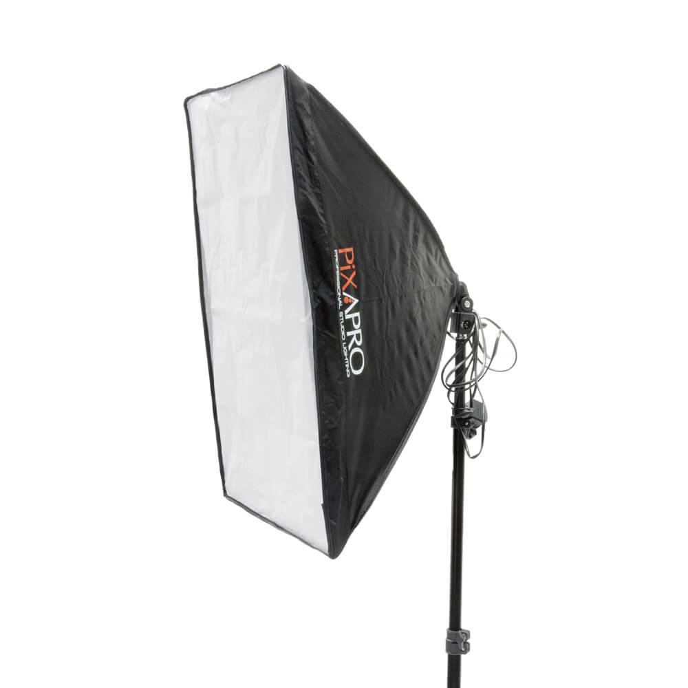 EzyLite 3x105W Photography Studio Light Bulbs Triple Kit & Table
