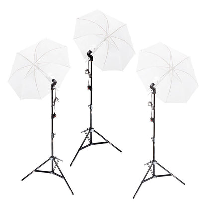 UNILiTE E27 Photography Studio Continuous Lighting Triple Kit 