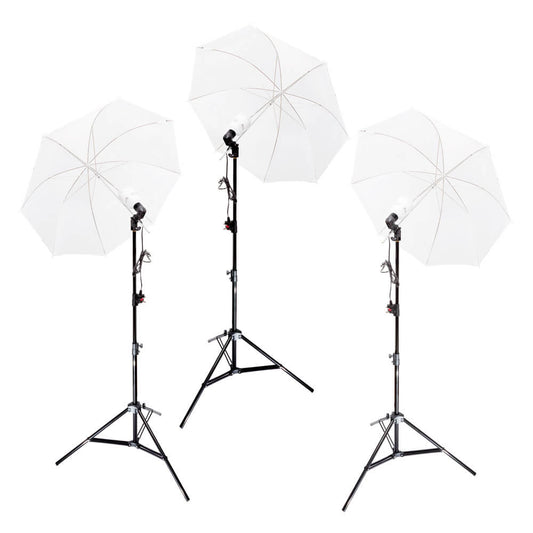 UNILiTE E27 Photography Studio Continuous Lighting Triple Kit 