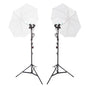 DUOLiTE E27 Portable Continuous Lighting Photography Twin Kit