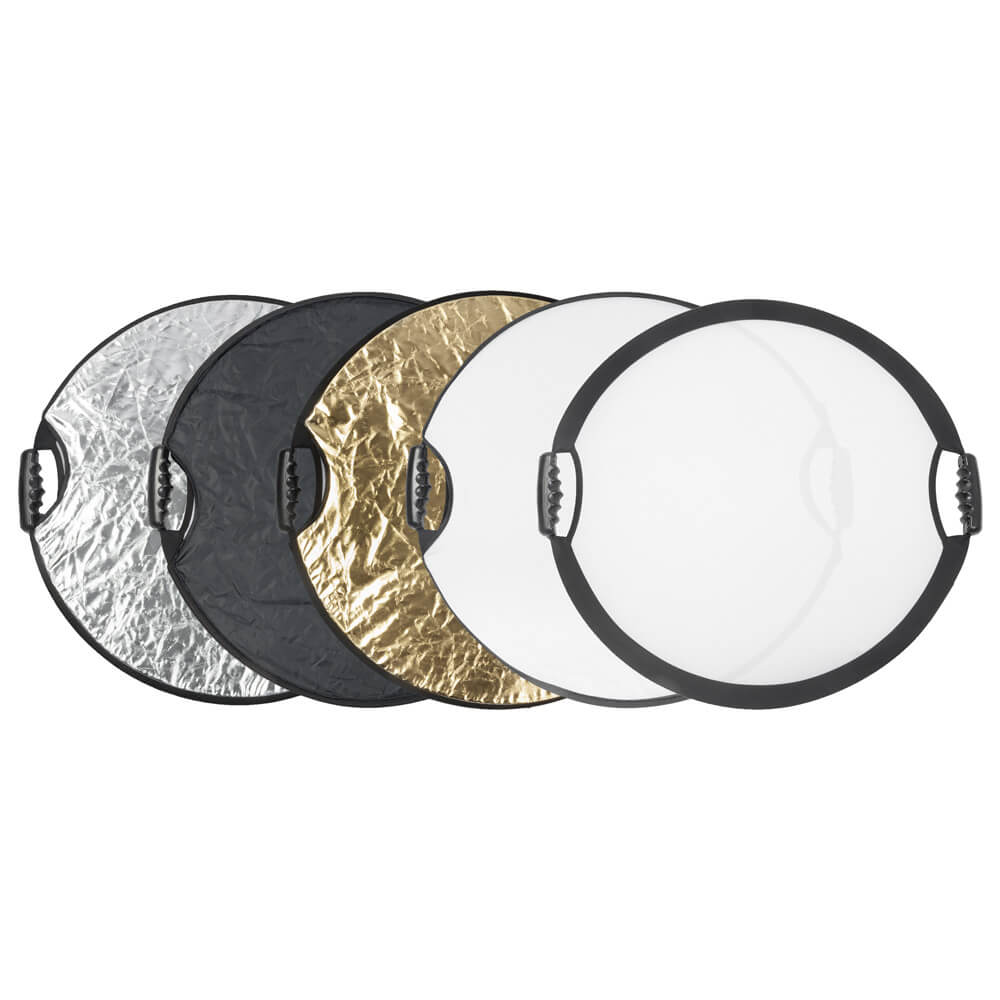 60cm 5in1 Multiple Collapsible Circular Reflector & Grip Handles