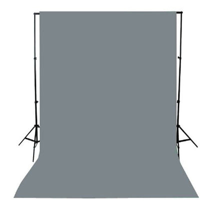 PixaPro 3x6m Grey Muslin Cotton Backdrop with Studio Photo Light Stand 