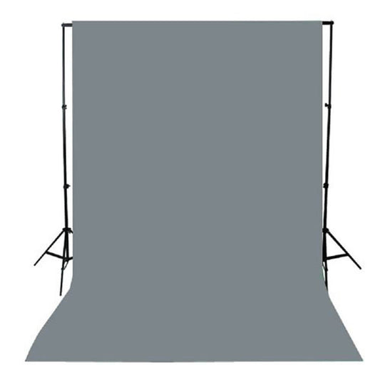 PixaPro 3x6m Grey Muslin Cotton Backdrop with Studio Photo Light Stand 
