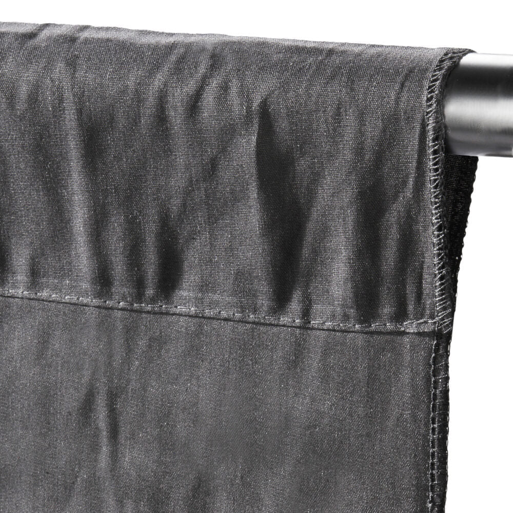 3x6m Muslin Cotton Grey Drop