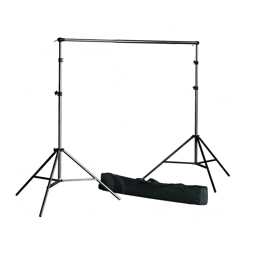 PixaPro 3x6m Large White Muslin Photo Backdrop & Aluminium Light Stand 