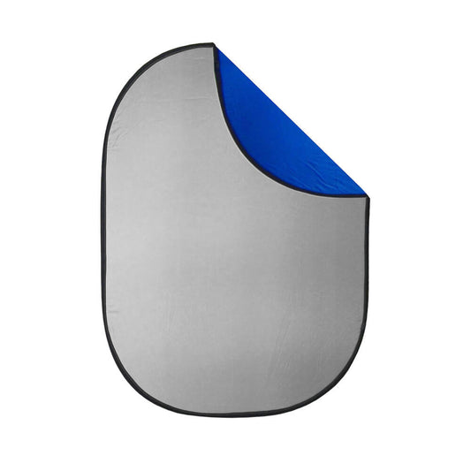 1.5x2m Blue and Grey Folding Collapsible Photo Background