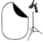 1.5x2m Black/White Pop Up Photo Background with Stand & Clamp