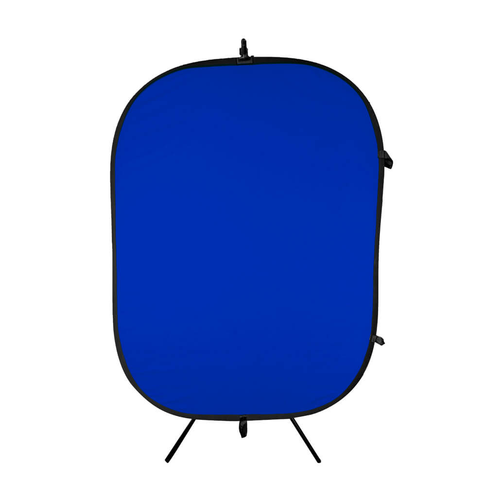 PixaPro Blue and Green Collapsible Background, Stand & Clamp 