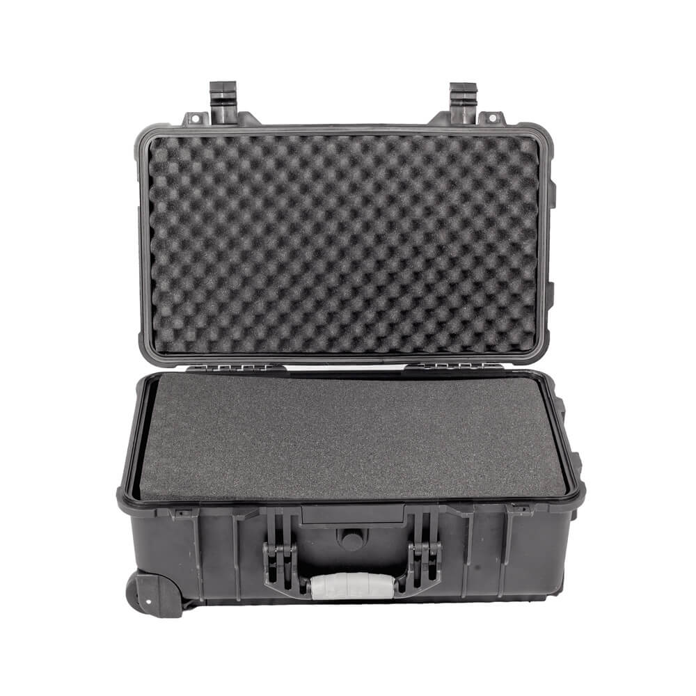 515 x290x200 mm Waterproof Hard Rolling Case with Pull Hander and Foam Interior