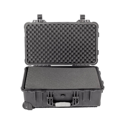 515 x290x200 mm Waterproof Hard Rolling Case with Pull Hander and Foam Interior