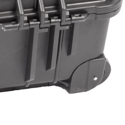 515 x290x200 mm Waterproof Hard Rolling Case with Pull Hander and Foam Interior