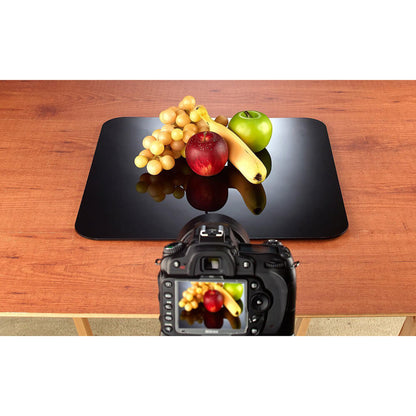 Set of 2 60x60cm Black & White Reflective Acrylic Boards for Product Photography