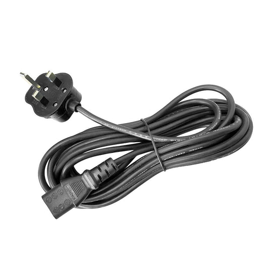 Replacement 5A Fuse Pre-Installed 5M UK 3-Pin Power Cable
