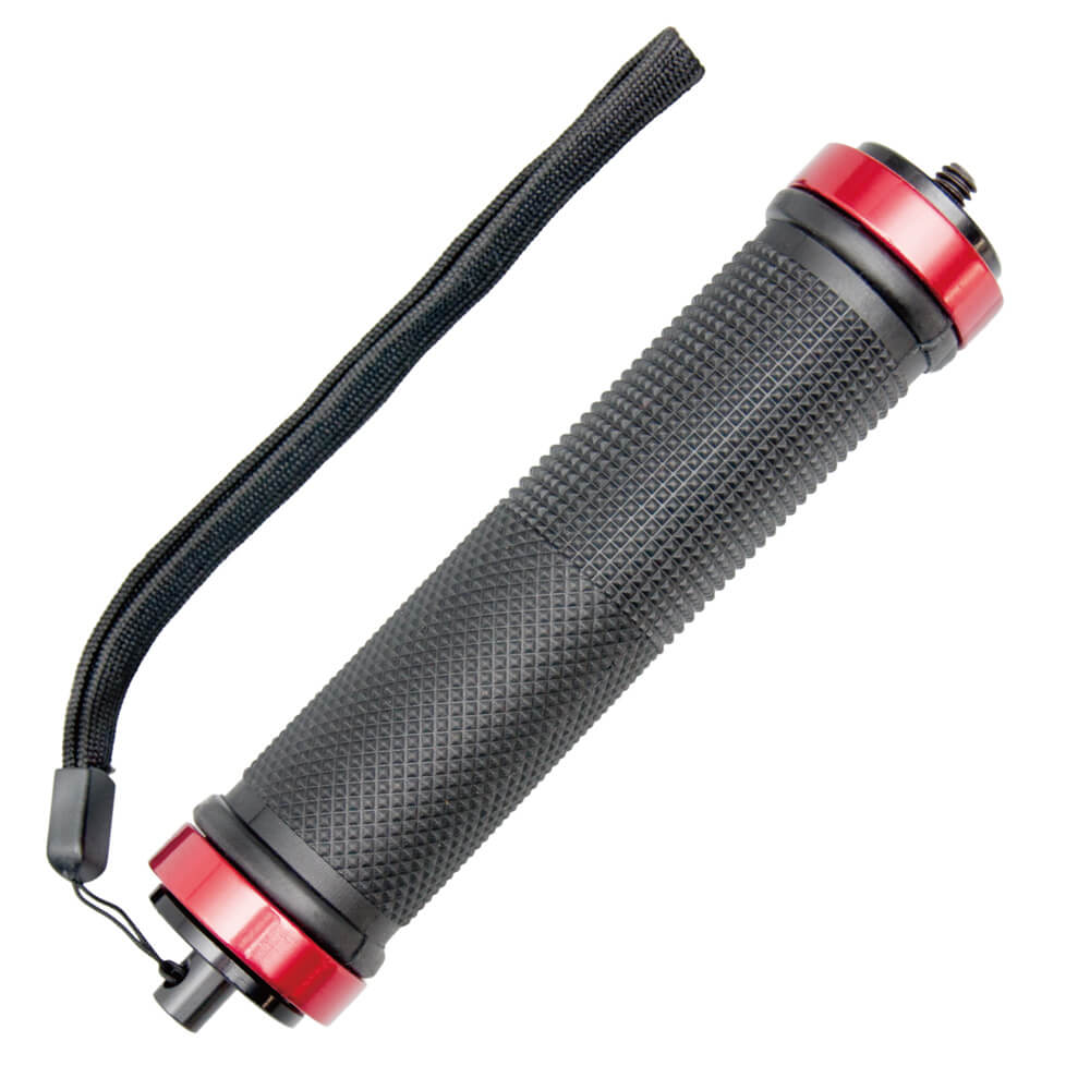 Handheld Rubberised Grip Handle with 1/4³ Male Thread - PixaPro 