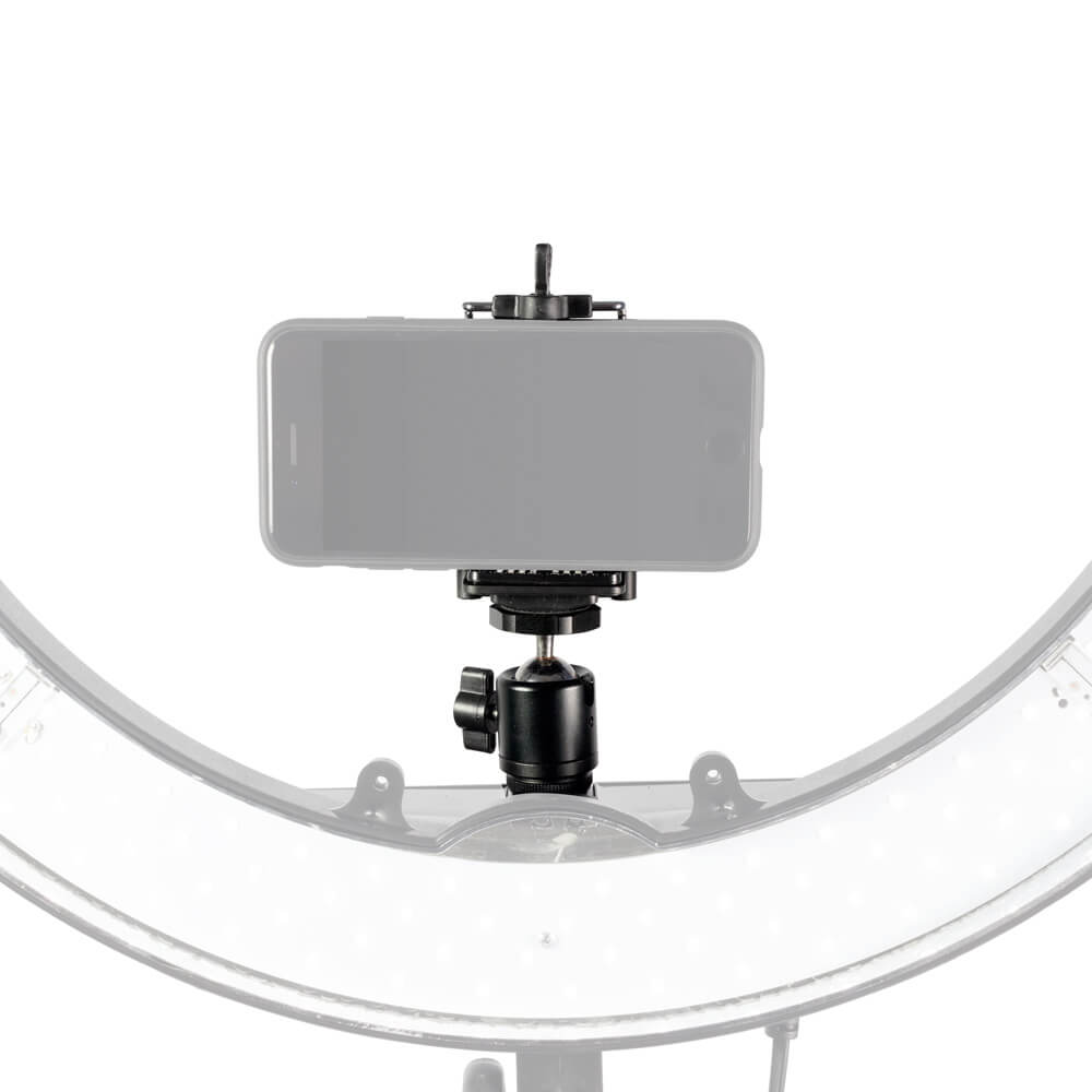 PiXAPRO Smartphone Clamp with Mini Hot-Shoe Mount Ball Head