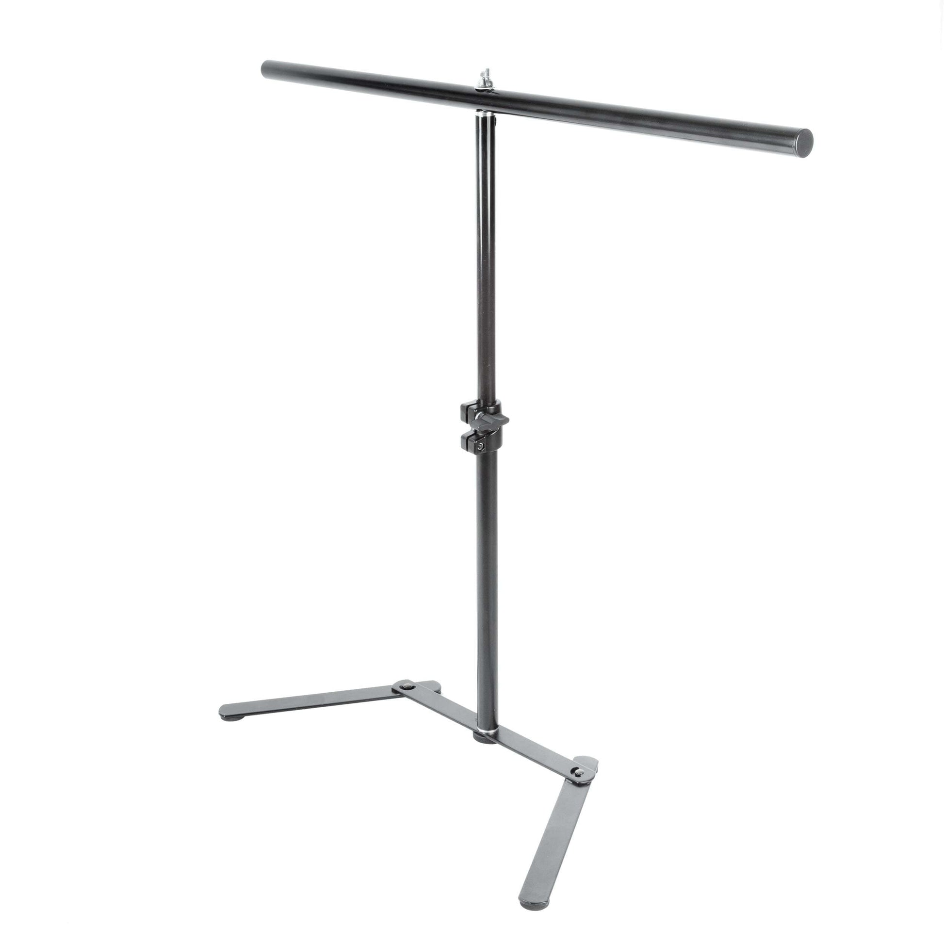 Tabletop T-Shaped Photography Backdrop Stand with Clamp Clips