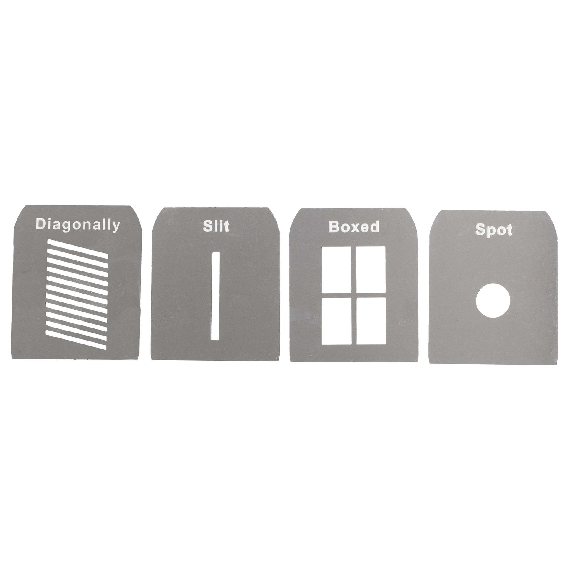 4x Creative Photography Laser Cut Abstract Graphic Gobos Set 