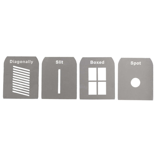 4x Creative Photography Laser Cut Abstract Graphic Gobos Set 
