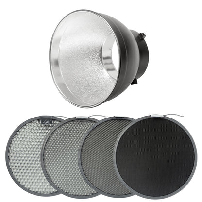 5in1 Light Modifiers 55Â° Reflector and 4x Honeycomb Grid -PixaPro 