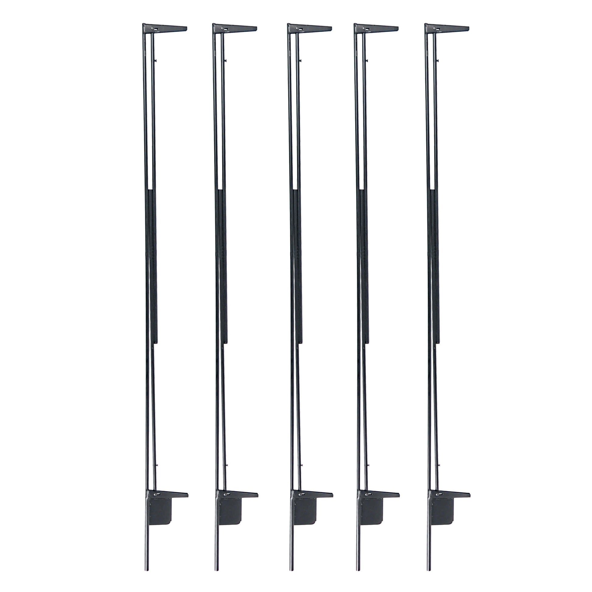 5x three-sided steel Flag Panel frames