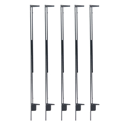 5x three-sided steel Flag Panel frames