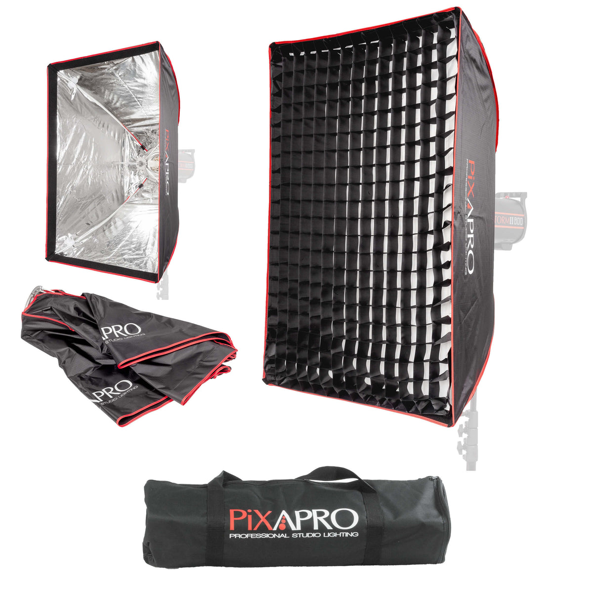 60x90cm (23.6"x35.4") Rectangular Two Layers & Portable Softbox with Grid