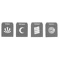 Creative Laser-Cut Gobo Patterns (Set F) for Optical Spot Projector