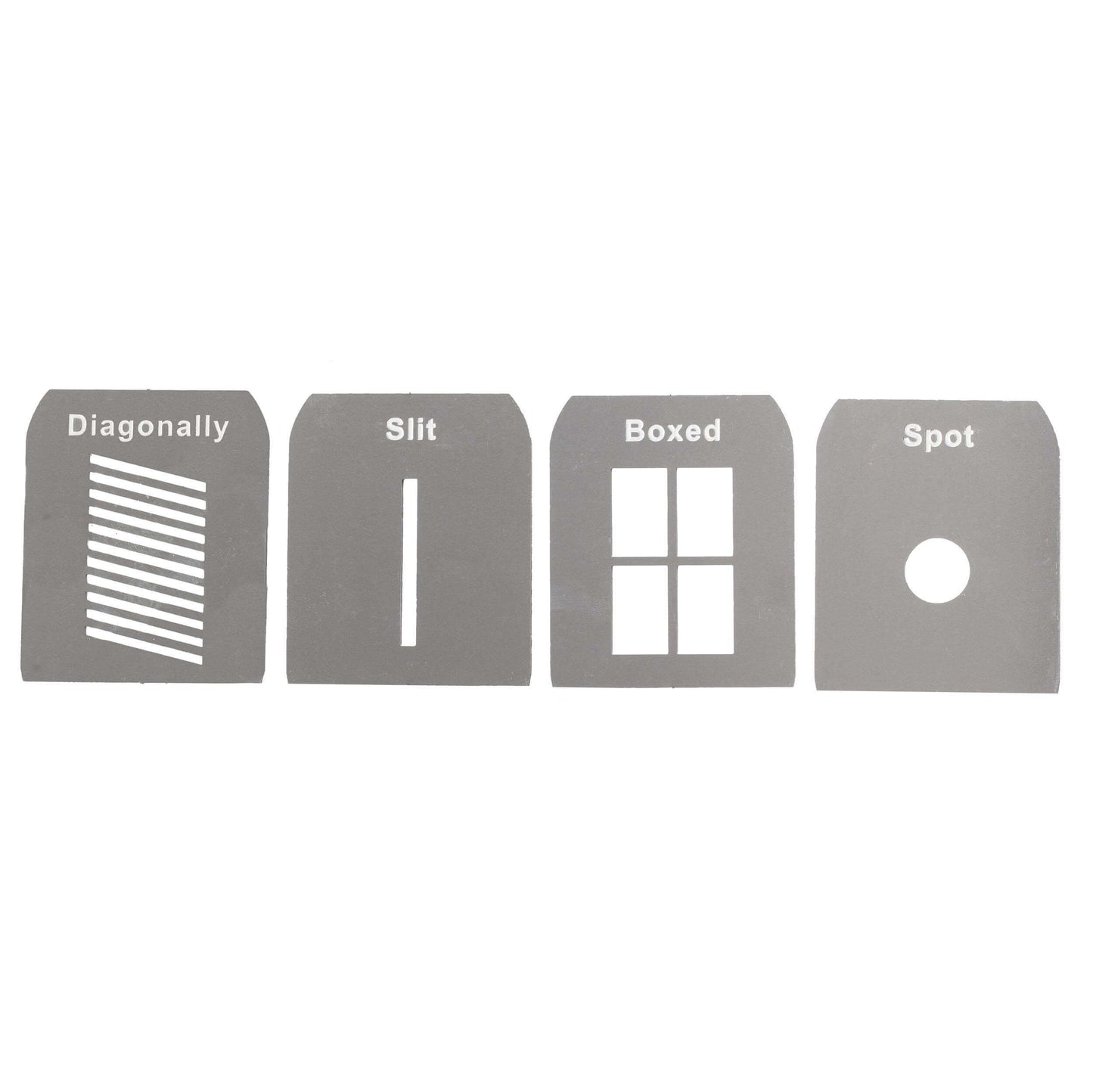 Gobo Set A Laser-Cut Stainless Steel Gobos Kit for EF/Mount Optical Snoot