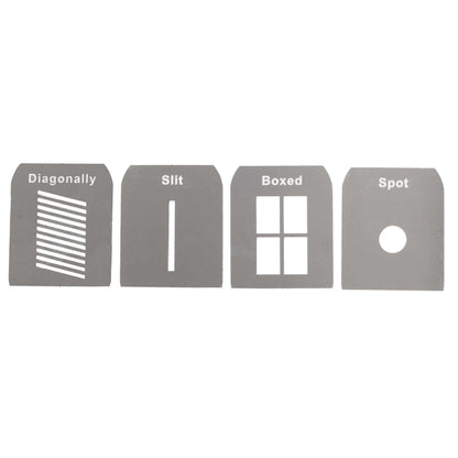 Gobo Set A Laser-Cut Stainless Steel Gobos Kit for EF/Mount Optical Snoot