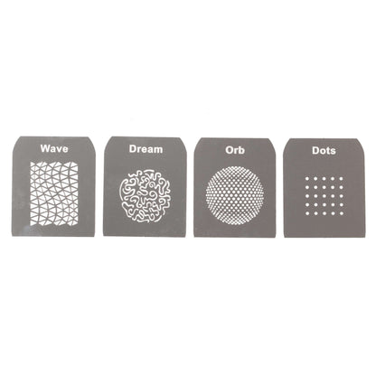 Laser-Cut Stainless Steel Gobos Kit for EF/Mount Optical Snoot (Set B) 
