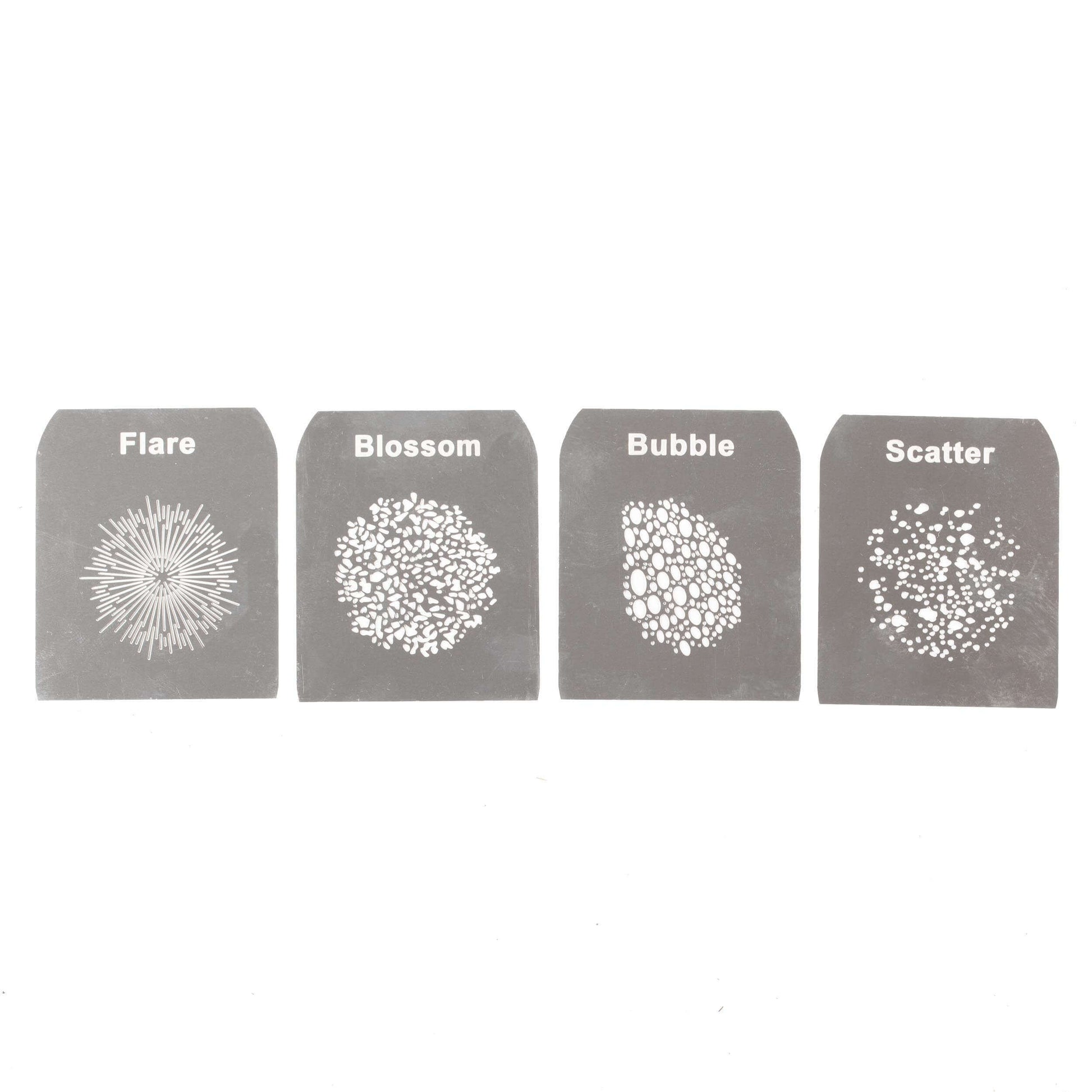 Gobo Set C Laser-Cut Stainless Steel Gobos Kit for EF/Mount Optical Snoot