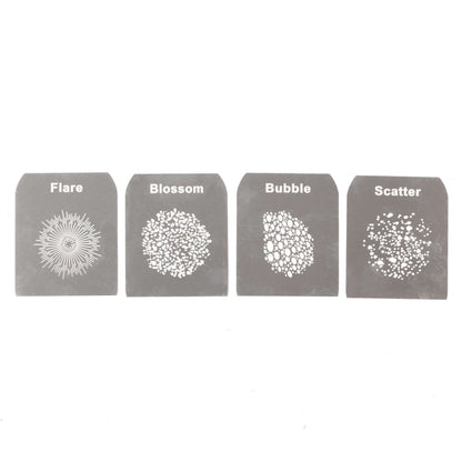 Gobo Set C Laser-Cut Stainless Steel Gobos Kit for EF/Mount Optical Snoot