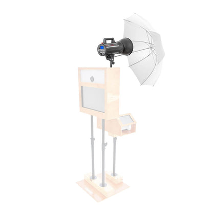  LUMI200 Photo Booth LED Flash Light with Translucent Umbrella