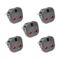 5x UK to EU Mains Power Socket Adapter Plug By PixaPro 
