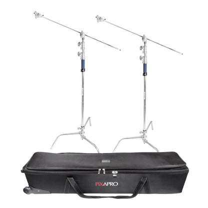 3m Heavy-Duty Photo C-Stand Light Stand with Rolling Carry Case