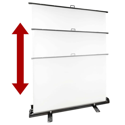 1.5mx2m Retractable Photo Background Screen with Roller Stand