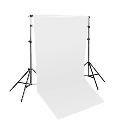 1.35x10m Multi-Color Seamless Paper Photography Background with Stand (White)