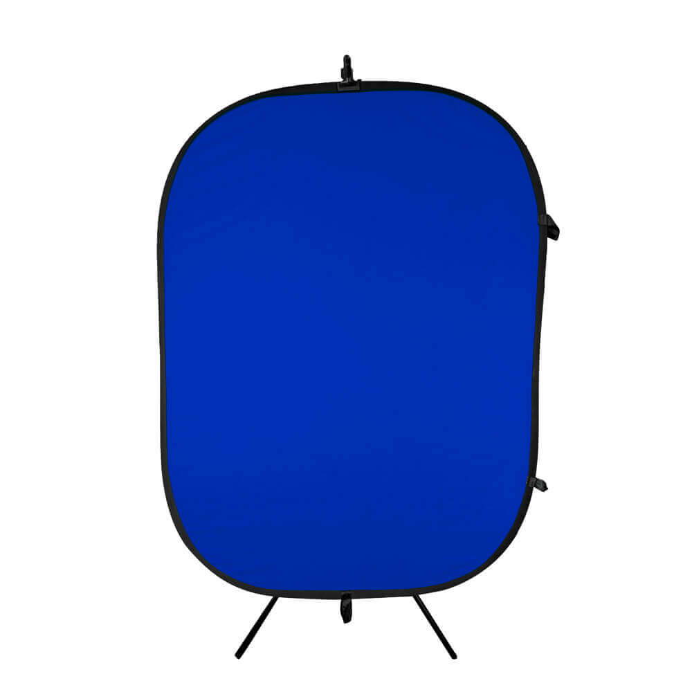 3 ln 1 Blue/Grey Backdrop 1.5x2m, Stand Frame & Clamp