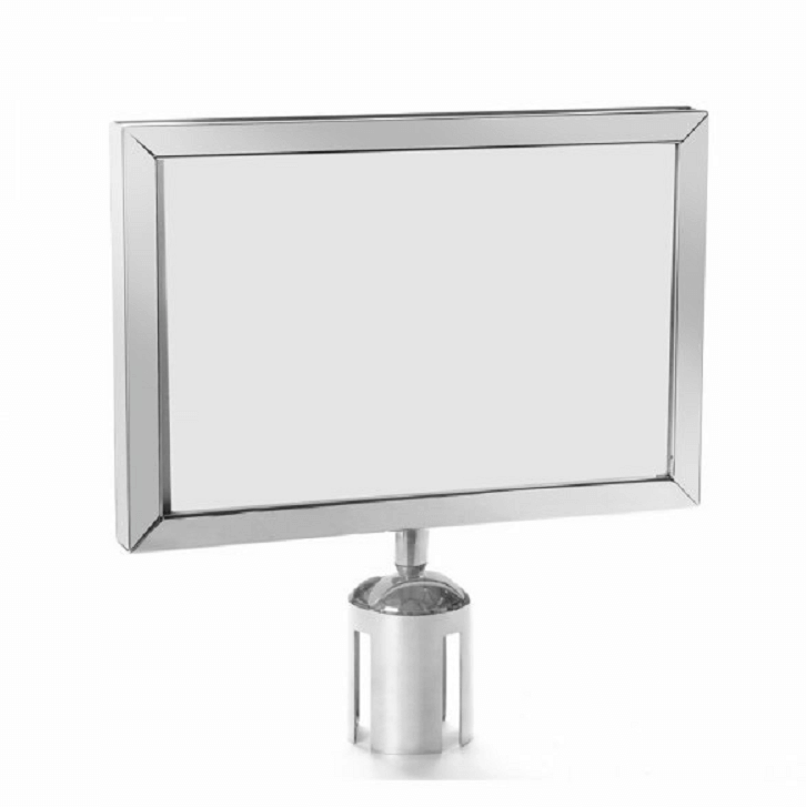 Landscape Orientation for Retractable Belt Stainless Steel Barrier