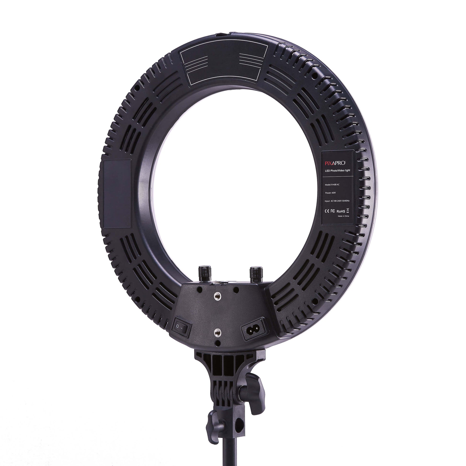 RICO140 Bi-Colour LED Ring Light Continuous Photography