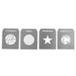 Stainless-Steel Lighting Gobo Patterns for Optical Spot Projectors (Set G)